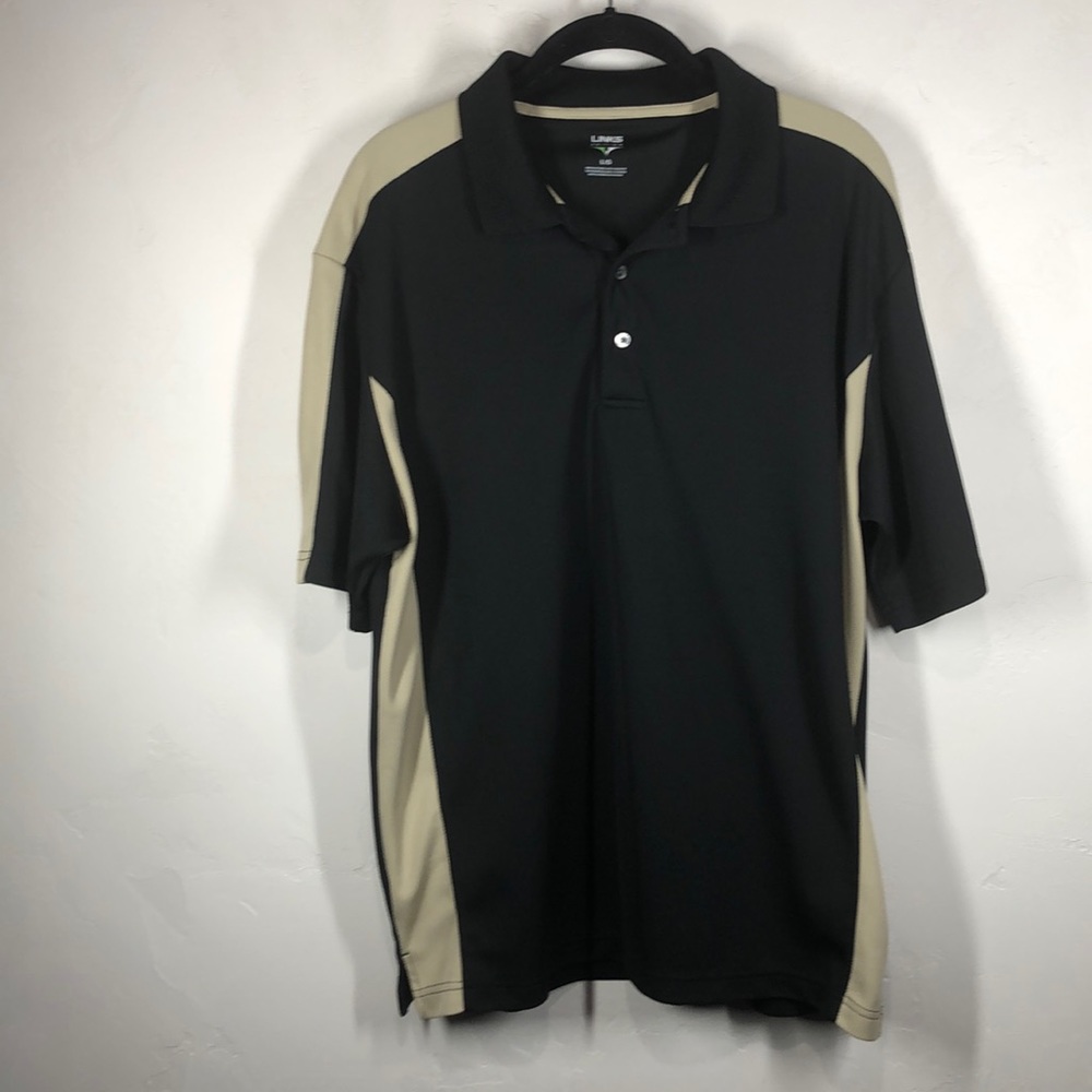 Links Black and Tan polo size large